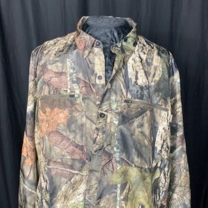 3XL Magellan outdoors hunt gear long sleeve polyester button down shirt
